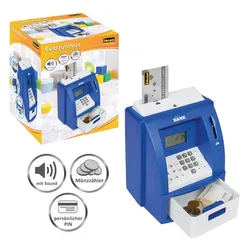 Produktbild Idena Spardose Geldautomat blau