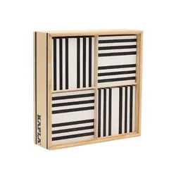 Produktbild KAPLA® Holzbausteine aus Pinienholz, schwarz und weiß, 100er Box