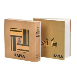 Produktbild KAPLA® Holzbausteine in 40er Box mit Buch, gelb / grün