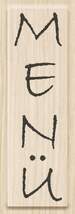 Produktbild Knorr Prandell Stempel aus Holz (Menü) Motivgröße 2 x 8 cm, Motiv: Menü