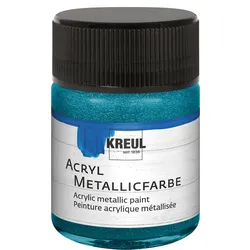 Produktbild KREUL Acryl Metallicfarbe Petrol 50 ml
