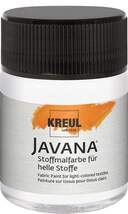 Produktbild KREUL Javana Stoffmalfarbe für helle Stoffe Weiss 50 ml