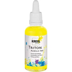 Produktbild KREUL Triton Acrylic Ink Fluoreszierend Gelb 50 ml
