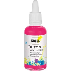 Produktbild KREUL Triton Acrylic Ink Fluoreszierend Pink 50 ml