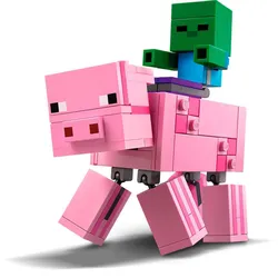 LEGO® Minecraft™ BigFig Schwein mit Zombiebaby - 3