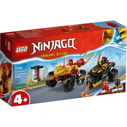Produktbild LEGO® NINJAGO® 71789 Verfolgungsjagd mit Kais Flitzer und Ras' Motorrad