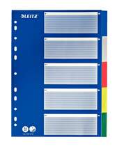Produktbild Leitz 12556000 Plastikregister blanko, A4, 5 Blatt