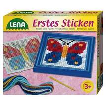 Produktbild LENA® Erstes Sticken, Schmetterling, 15 x 15cm