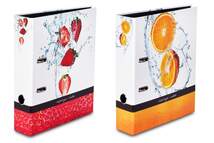 Produktbild Livepac Office Motivordner Livepac Fruits Erdbeere + Orange, DIN A4, 2 Stück