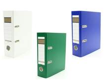 Produktbild Livepac Office Ordner DIN A5, quer, 75 mm breit, 3 Stück je 1x in blau, grün und weiß