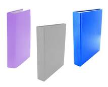 Livepac Office Ringbuch DIN A5, 4-Ring, 3 Stück je 1x in blau, grau und lila - 0