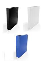 Produktbild Livepac Office Ringbuch DIN A5, 4-Ring, 3 Stück je 1x in weiß, blau und schwarz