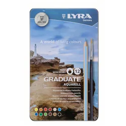 Produktbild Lyra Aquarellstifte Graduate 12er + 1 Pinsel