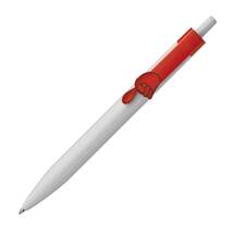 Produktbild Macma Druckkugelschreiber "Fingerzeig" Clipfarbe: rot, 100 Stück