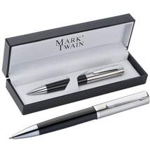 Produktbild Macma hochwertiger Kugelschreiber "Mark Twain" in ansprechender Acrylverpackung