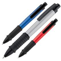 Produktbild Macma Kugelschreiber aus Aluminium, 3 Stück je 1x metallic grau, blau, rot