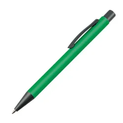 Macma Kugelschreiber mit Clip aus Metall, grün, 10 Stück - 0