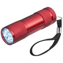 Produktbild Macma LED Taschenlampe aus Aluminium mit 9 LED, rot
