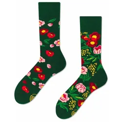 Produktbild Many Mornings Socken Flower Power Green 35-38