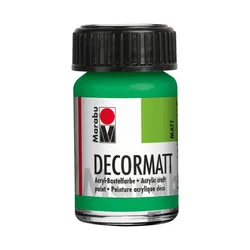 Produktbild Marabu Acrylfarbe "Decormatt", hellgrün, 15 ml, im Glas     