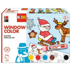 Produktbild Marabu KiDS Window Color Christmas 6 x 25 ml