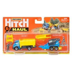 Mattel Matchbox Hitch N Haul Sortiment mit 1 Fahrzeug und 1 Zuganhänger, 1 Stück, 3-fach sortiert - 1