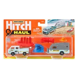 Mattel Matchbox Hitch N Haul Sortiment mit 1 Fahrzeug und 1 Zuganhänger, 1 Stück, 3-fach sortiert - 2