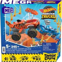 Hot Wheels MEGA Hot Wheels Monster Trucks Tiger Shark Crash Wettkampf - 1