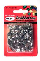 Produktbild Meyco Pailletten silber metallic, 1400 St., 6mm, 15g