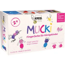 Produktbild MUCKI Fingerfarbe für Königskinder 6er Set