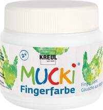 Produktbild MUCKI Fingerfarbe, weiß, 150 ml