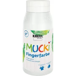 Produktbild MUCKI Fingerfarbe Weiß 750 ml