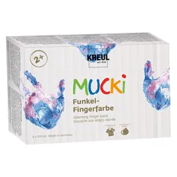 Produktbild MUCKI Funkel-Fingerfarbe 6er Set