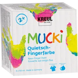 Produktbild MUCKI Quietsch-Fingerfarbe 4er Set 