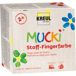 Produktbild MUCKI Stoff-Fingerfarbe 4er Set