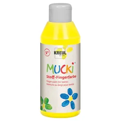 Produktbild MUCKI Stoff-Fingerfarbe Gelb 250 ml