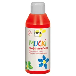 Produktbild MUCKI Stoff-Fingerfarbe Rot 250 ml