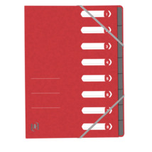 Produktbild Oxford Ordnungsmappe TOP FILE+, A4, 8 Fächer, aus 390 g/m² karton,  rot