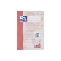 Produktbild Oxford Recycling Schulheft A5, 16 Blatt, Lineatur 5 (kariert 5 mm), 90 g/m², Optik Paper®