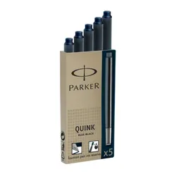 Parker Tintenpatrone QUINK, schwarz-blau, 5 Stück - 0