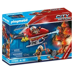 Produktbild PLAYMOBIL® 71195 City Action: Feuerwehr-Hubschrauber