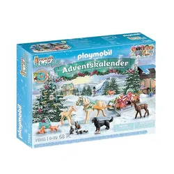 PLAYMOBIL® 71345 Adventskalender Pferde: Weihnachtliche Schlittenfahrt - 0