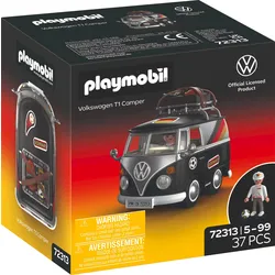 PLAYMOBIL | Volkswagen | Volkswagen T1 Camper Mex Edition | Retro Camper con Equipamiento Deportivo, portaequipajes y Hoja de Pegatinas | para niños a Partir de 4 años | 72315