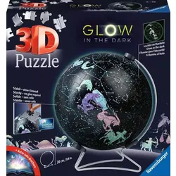 Ravensburger 3D Puzzle - Puzzle-Ball Starglobe Glow-In-The-Dark, 190 Teile - 0