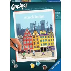 Produktbild Ravensburger CreArt Colorful Stockholm - Malen nach Zahlen für Erwachsene