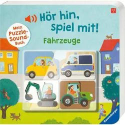 Ravensburger Hör hin, spiel mit! Mein Puzzle-Soundbuch: Fahrzeuge - 0