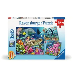 Produktbild Ravensburger Kinderpuzzle Unterwasserwelt, 3x49 Teile