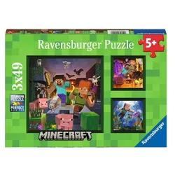Ravensburger Minecraft Biomes Kinderpuzzle, ab 5 Jahren, 49 Teile - 0