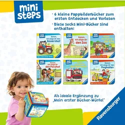 Ravensburger ministeps: Mein erster Bücher-Würfel: Kita, Zoo und Feuerwehr (Bücher-Set) - 1