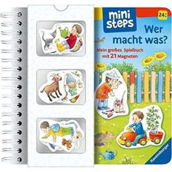 Produktbild Ravensburger ministeps: Wer macht was? Mein großes Spielbuch mit 21 Magneten
